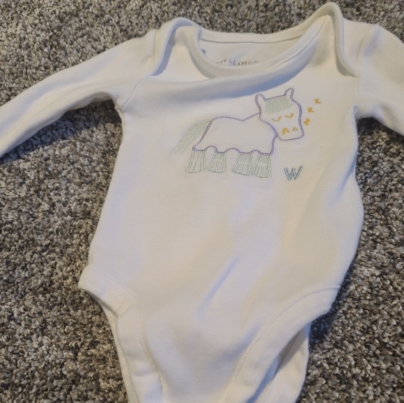 Stella McCartney W for Wednesday horse embroidered onesie - Picture 3 of 5